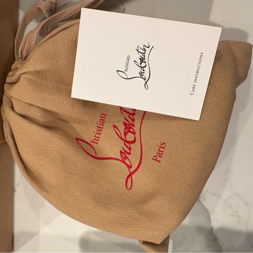 Christian Louboutin Black Belt with  Gold hardware New in Box - Picture 5 of 11